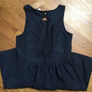 NWT navy dress with cute cut out in the back